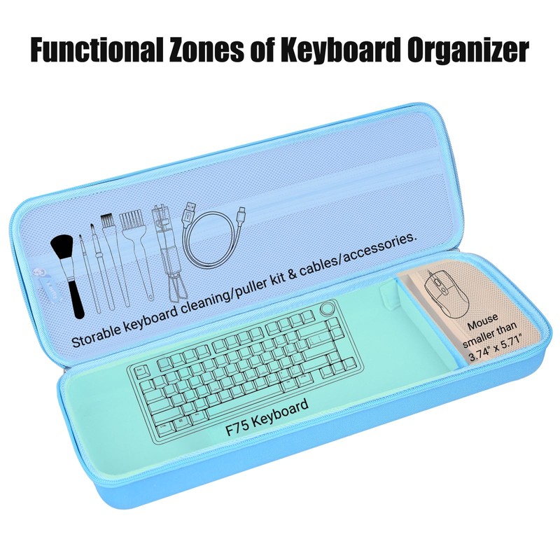 F75 Keyboard Case for Aula F75 Pro/F75 Max for YUNZII
