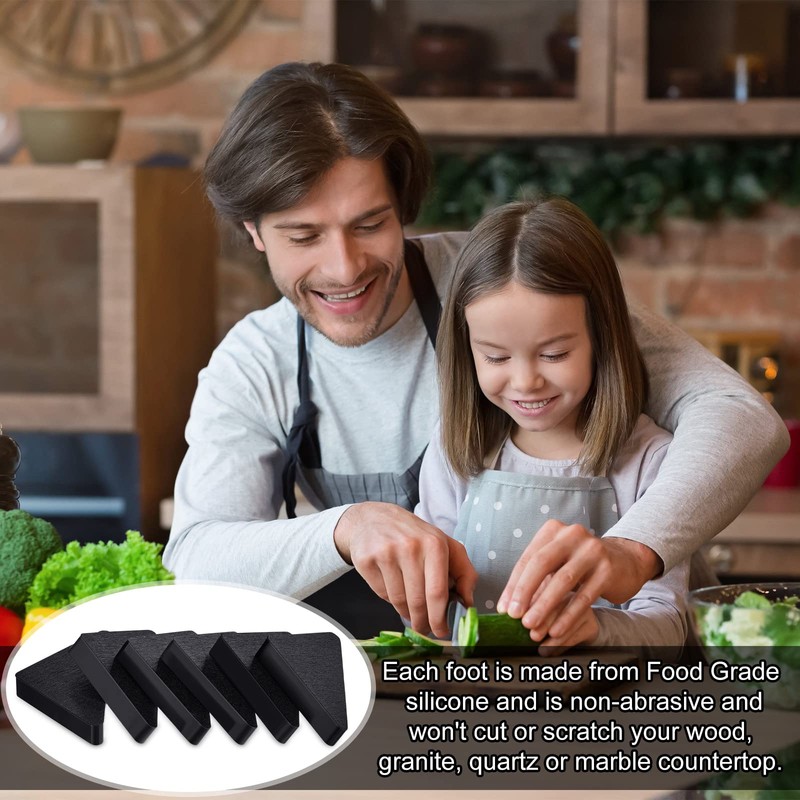 Set of 16 Cutting Board Feet, Non Slip Silicone Pads