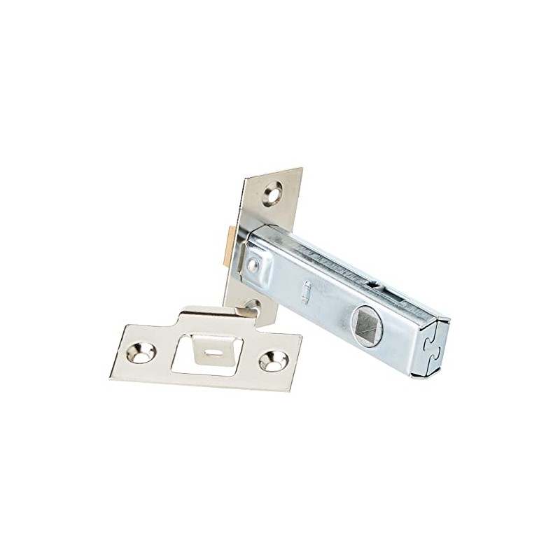 75mm Tubular Mortice Latch Polished Nickel