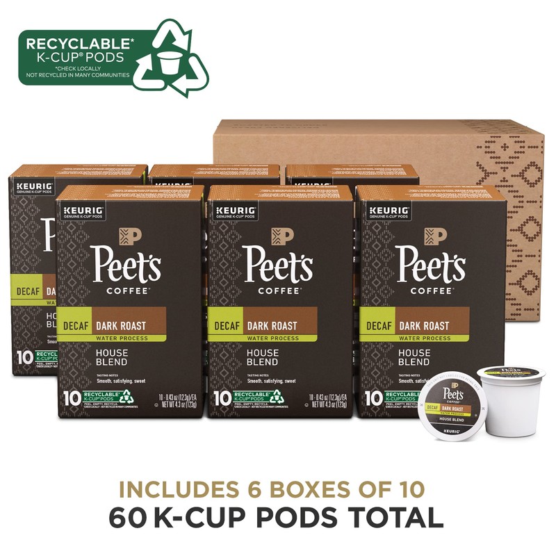 Peet's Coffee, Dark Roast Decaf Keurig K-Cup Pods - Decaf