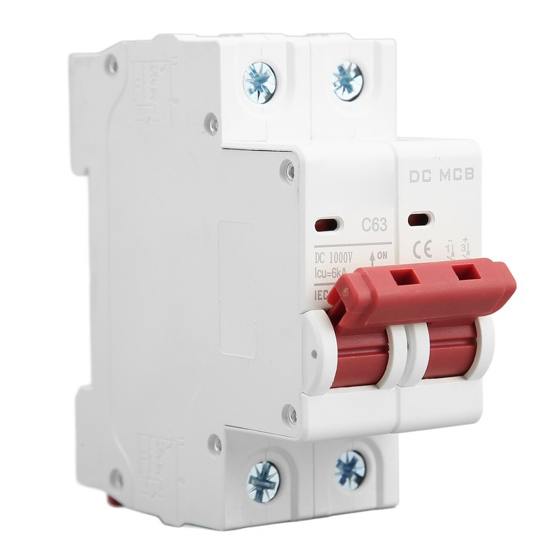 Circuit Breaker 2P DC 1000V MCB 63A Protection Switch 6000A