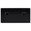 CRL NDC4MBL Matte Black No-Drill Fixed Panel Glass Clamp