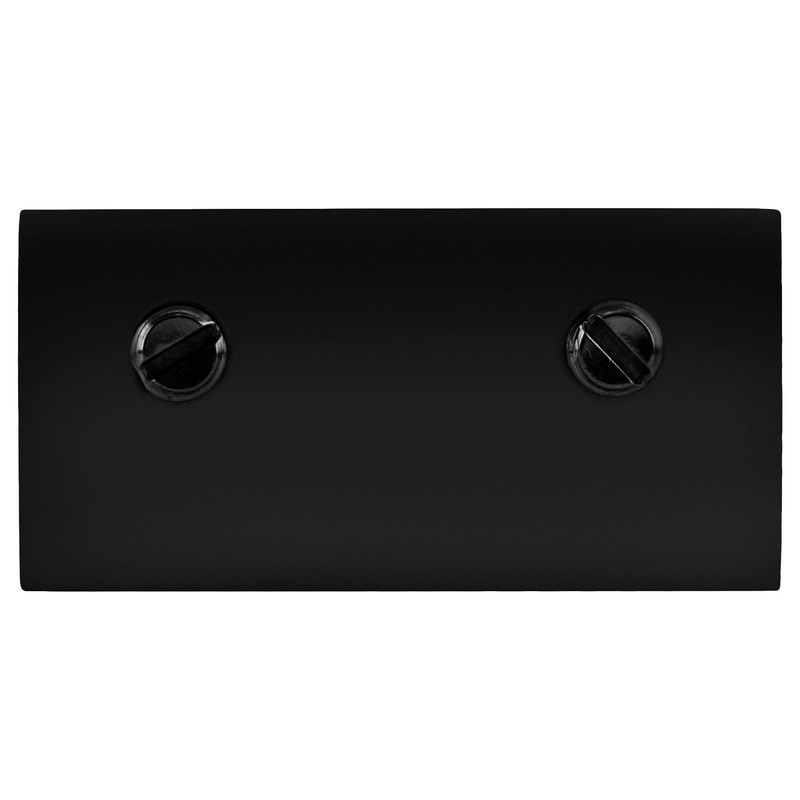 CRL NDC4MBL Matte Black No-Drill Fixed Panel Glass Clamp