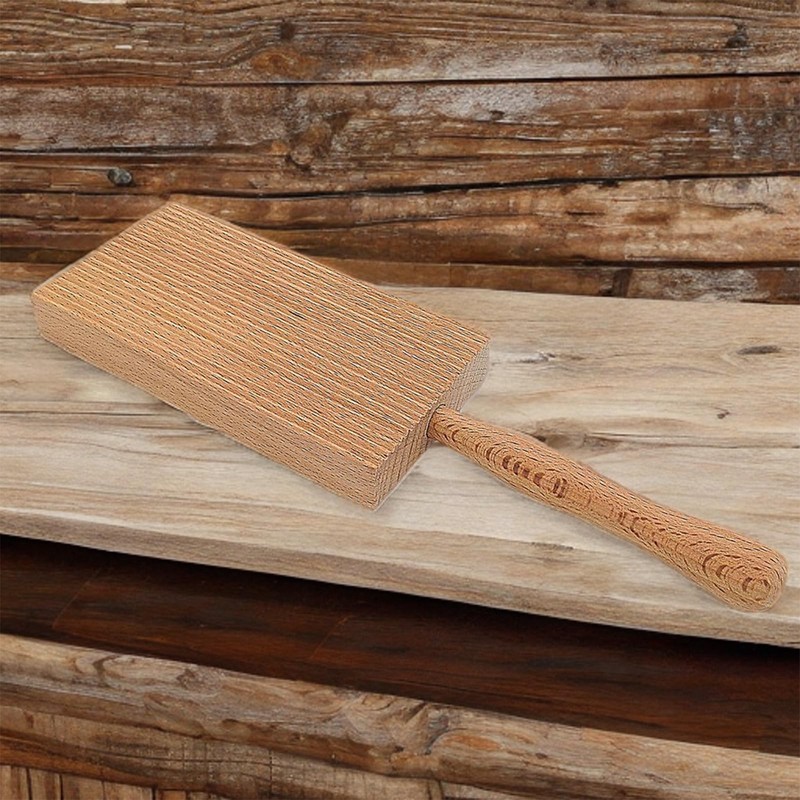 Professional Gnocchi Wood Paddle Slanted Ridge Board Pasta Maker 6x12