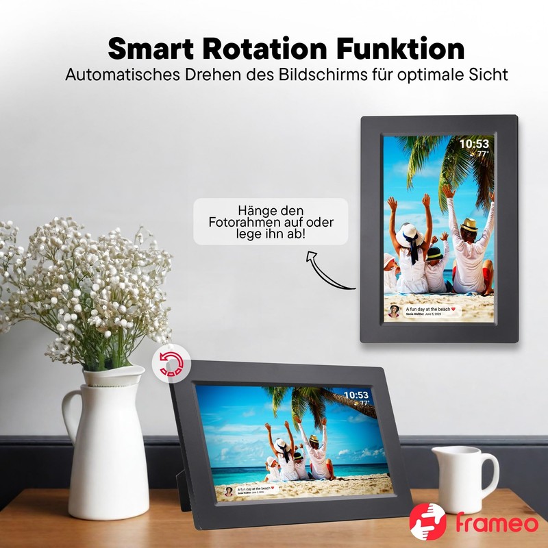 Denver PFF-1015B 10.1" Black Digital Photo Frame