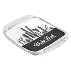WIRKSAMWERBEN Payment Plate, Cashier Plate, Money Tray for Hairdressing Salon, Acrylic Glass, Ready Assembled