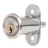 Hermex CM-20C, Cerradura para mueble tipo botón, modelo 20, acabado
