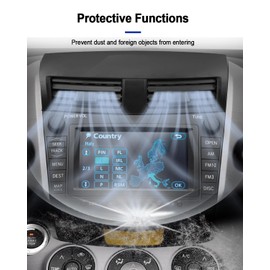 AUGREX Center Dash A/C Outlet Air Vent Panel Cover Fit for Toyota RAV4 2006 2007 2008 2009 2010 2011 2012, Replaces 55670-42060-B0 55670-0R010-B0 55663-42020 55670-0R010