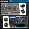 Xomzema 3Pcs Upgraded Control Switch Knob for Jeep Wrangler 1999-2006,Air