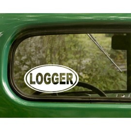 The Dacal and Sticker Mafia 2 LOGGER DECALs Logging Oval Sticker For Bumper Car Window Truck Rv Laptop