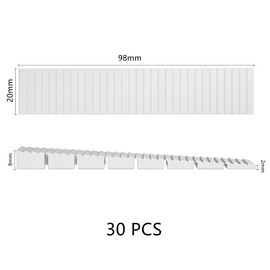 30 PCS Plastic Shims for Furniture Feet Leveling like Chair Leg Table Leg (White)