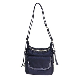 Christian Olivier 38-7807 Multi-functional 3-Way Backpack Shoulder Bag, ink navy