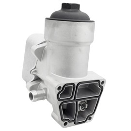Upgraded Aluminum Oil Cooler Filter Housing Assembly w/Gasket for 2012 2013 2014 Volkswagen VW Passat TDI SE SEL 2.0L Diesel#03L115389B 03L115389H 03L115389C 03L115389G