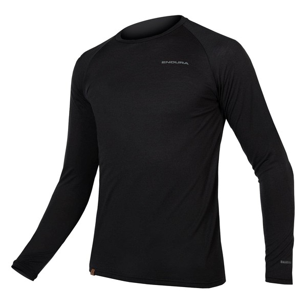 Endura BaaBaa Blend Long Sleeve Cycling Men's Baselayer Black, Medium