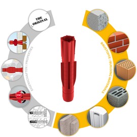 TOX 010700161 - Blíster de 6 Tacos universales TRI, 10 x 61 mm