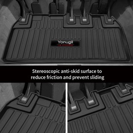 Custom for 2011-2019 Toyota Sienna Cargo Mats Trunk Liner All Weather TPE Protection Mat Accessories (for 2011-2019 Toyota Sienna)