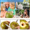 JALCH Coconut Opener Set Effortlessly Crack Open Coconuts with Stainless