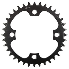 M-Wave Unisex Adult PD-R4-S-NW E-Bike Chainring, for 1/2 x 3/32 & 11/128 Inch Chains, for Brose, Bosch, Shimano... Bolt Circle 104 mm, Black, 20 x 20 x 1 cm