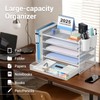 OPNICE Desk Organizers and Accessories with File Holder, 5-Tier Office
