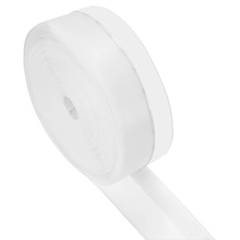 M METERXITY Weather Stripping Door Seal Strip, 1.77 Inch(45mm) Silicone 49 ft Draft Stopper for Windows Gaps/Shower Door, Sealing Sticker Tape [White]