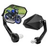 Motorcycle Bar End Mirrors Black CNC Bar End Mirrors for