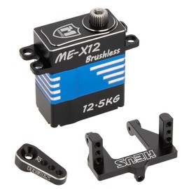 MEUS Racing Coreless High Torque 12.5KG Ascent-18 Servo with Mount and Servo Horn for Redcat Ascent-18 1/18 RC Crawler Upgrades (12.5KG)