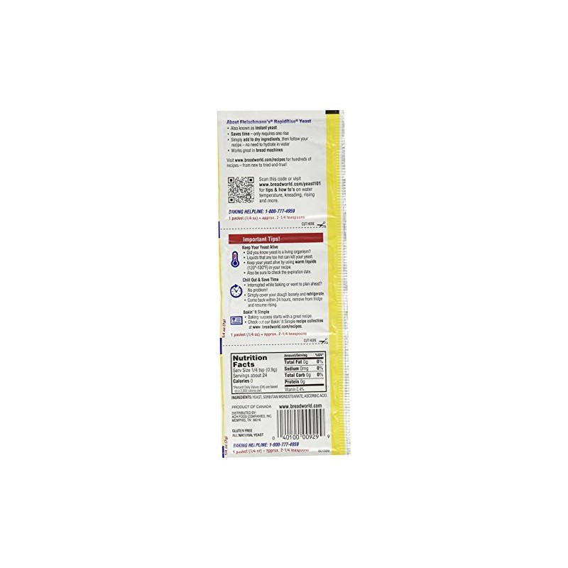 Fleischmann's RapidRise Yeast, 3-Count Envelopes (Pack of 9)