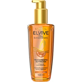 L'Oréal Paris Tratamiento en Aceite Elvive Óleo Extraordinario pelo más suave y con brillo intenso con 6 óleos de flores preciosas, 100 ml