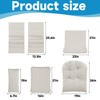 MABOZOO 6 PCS Glider Rocker Replacement Cushions with Storage Side