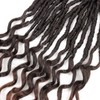 14 Inch Deep Faux Locs Crochet Hair - 8 Packs