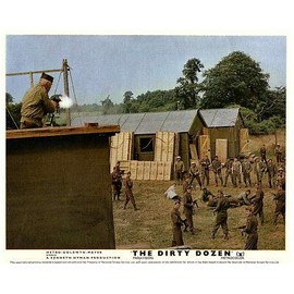 The Dirty Dozen Original Lobby Card Lee Marvin Firing Machine Gun Telly Savalas