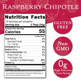 Cornaby’s Raspberry Chipotle Spicy Sauce (14.9 oz.) Pack of 1 | Perfect Combination of Sweet and Spicy | Smoky Grilling Sauce for Chicken, Steak, Burger, or Fish | All-Natural, Vegan & Gluten-free
