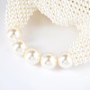 Women Pearl Beaded Clutch Handle Bag Evening HandBag for Wedding