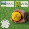 TRENAS Leather Athletics Throwing Ball - 200 GM - Yellow