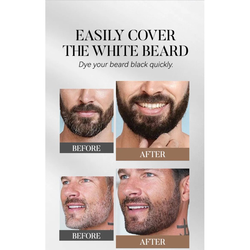 10 Piezas De Tinte De Barba Para Barba De Uso