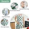 Ohocut 2 Pack Checkered Kitchen Apron, Sage Green Checkerboard Aprons