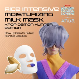 Anua Rice 70 Intensive Moisturizing Milk Mask, Rice Bran Water 70%, Ceramides, Skin Moisture Barrier, Hydrating Care Sheet Mask, Face Mask for Glass Skin, Korean Skin Care, 10 Sheets
