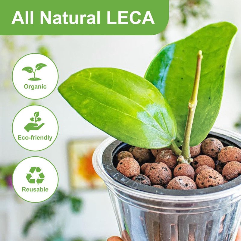 Pulovin 5 lbs LECA Clay Pebbles for Plants, 4-16mm LECA