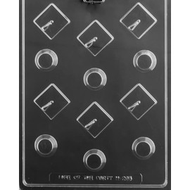 Grandmama's Goodies M265 Small 3D Graduation Cap Chocolate Candy Making Mold with Exclusive Molding Instructions