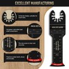 MaxEarn 10Pcs 70mm Extra Long Oscillating Saw Bla-des, Titanium Multitool
