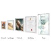 HORLIMER 4x6 Picture Frame Set of 15, Distressed White Rustic