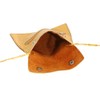 Neck purse LEAS, Genuine Leather, beige/nature - ''LEAS Travel-Line''
