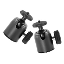 KOMBIUDA 2pcs Compact Metal Tripod Mount Adapter with Rotating Ball Head for Camera and Projector Lightweight and Sturdy for Outdoor Photography and Versatile Scenarios