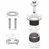Bathtub Tub Drain Conversion Kit Assembly, Wellup Lift and Turn