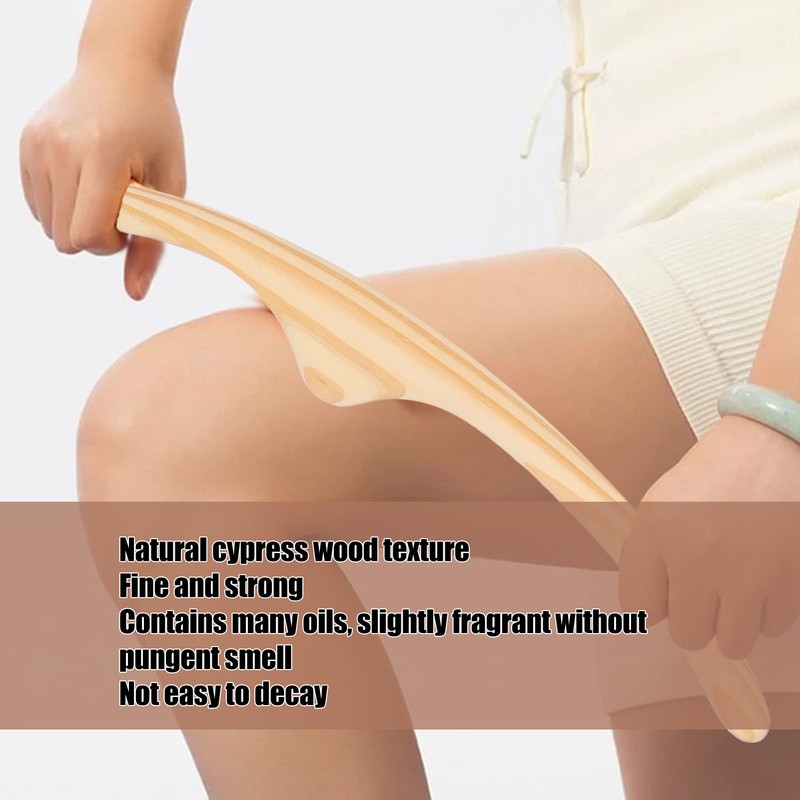 Wooden Gua Sha Massage Stick Wooden Massage Tool for Muscles