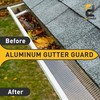 Gutter Guard 5 Inch x 50 Feet Roll, Aluminum Leaf