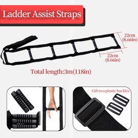 PCVANLEY 2 Pcs 6 Handle Bed Ladder Assist And Black Leg And Foot Lifter,Bed Ladder Assist Device Suitable For The Elderly, Pregnant Women, Disabled Persons And Injured Persons