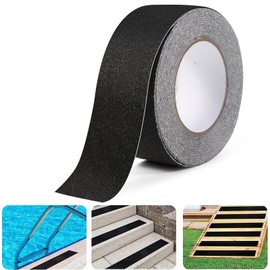 AFPYC Cinta Antideslizante, Tira Antideslizante 5CM×15M, 80 Granos Cinta de Tracción Antideslizante Profesional PVC para Embarcaciones, Escaleras, Entradas de Ascensores, Cocinas, Embarca Rampas etc.