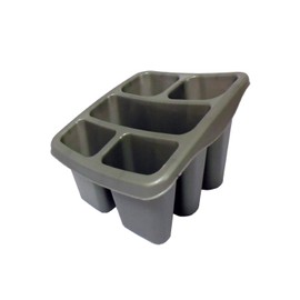 Whitefurze Cutlery Drainer, Plastic, Silver