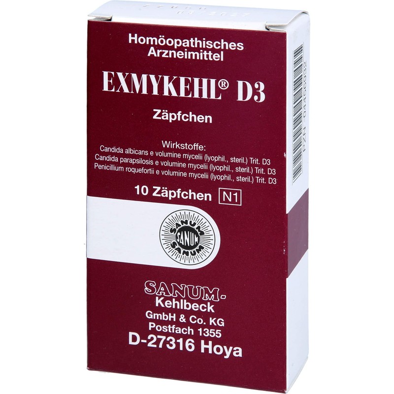 Sanum-Kehlbeck Exmykehl D3 Suppositories, Pack of 10